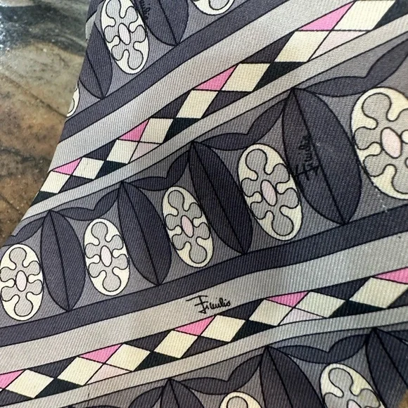 EMILIO PUCCI Multicolor Evolving Tapestry Artsy Tie - Picture 4 of 6